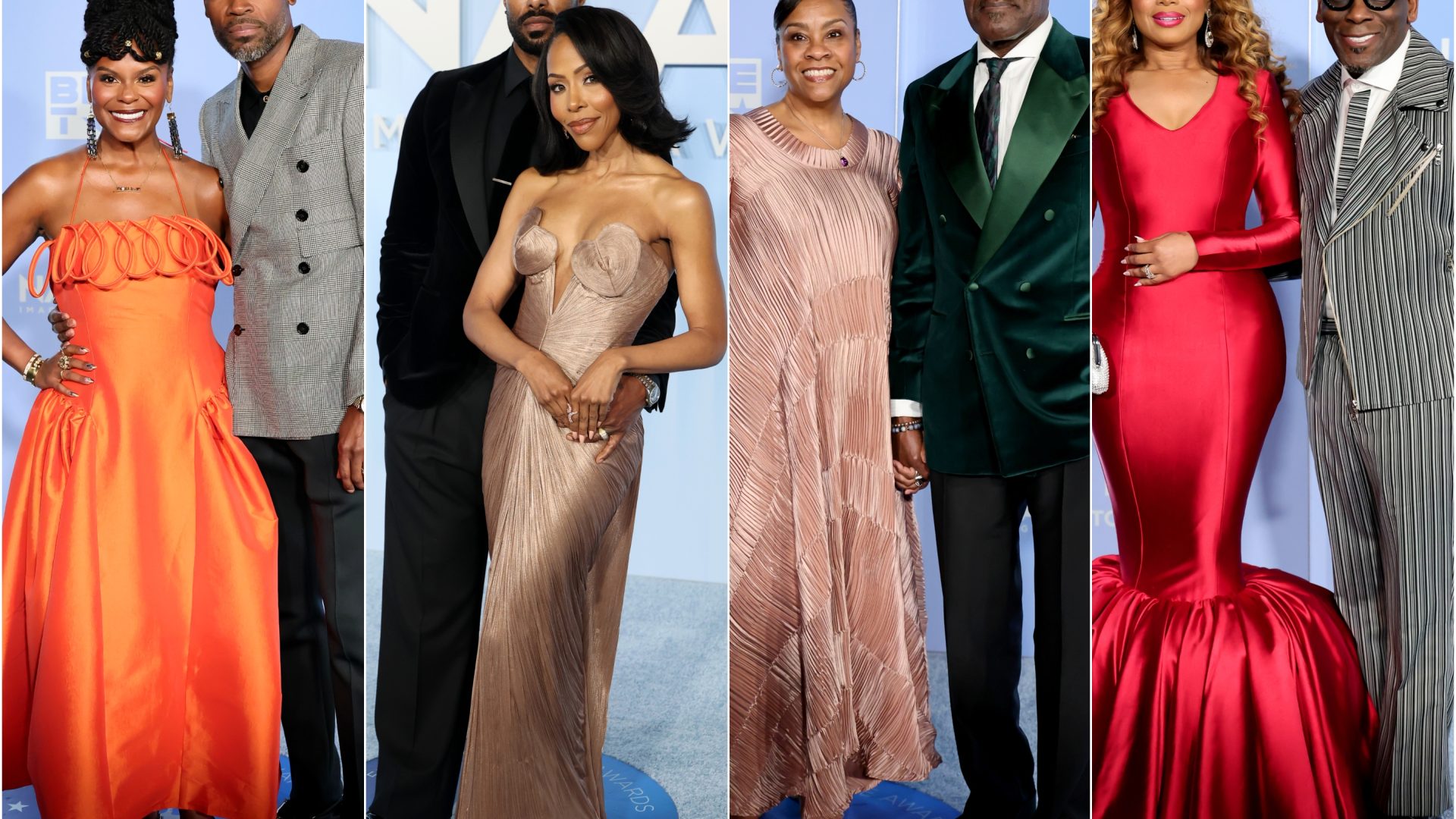 You Have To See These Celebrity Couples Light Up The Blue Carpet At The NAACP Image Awards